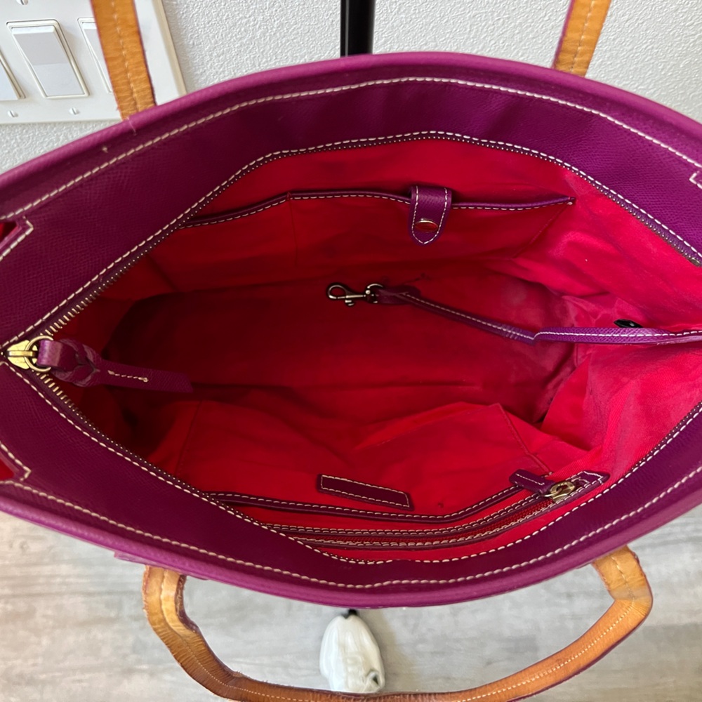 Dooney & Bourke Vibrant Magenta Tote - Picture 3 of 16